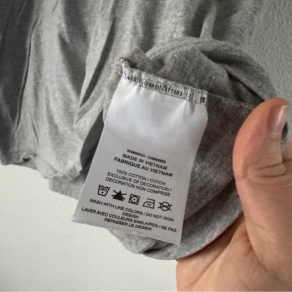 NIKE Sportswear Essential Camo Graphic T-Shirt XXL Gray Standard Swoosh Logo - Picture 6 of 10